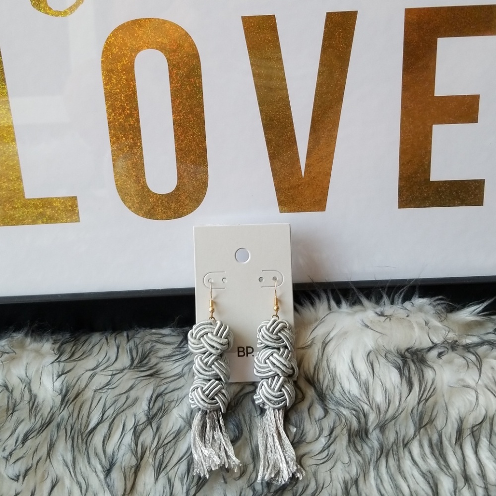 BP. Twisted Tassel Earrings